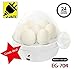 J-Jati Egg Boiler, Electric Egg Boiler, soft, medium, or Hard Boiled Eggs, Measuring Cup Included, Steamer Boiler 7 Hard Egg Capacity, Automatic Shut Off, White