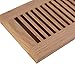 WELLAND Vents Cover 4 Inch x 14 Inch Red Oak Hardwood Vent Floor Register Self Rimming, Unfinished