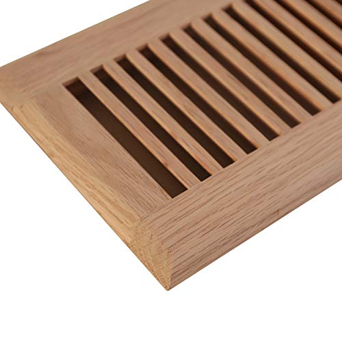 WELLAND Vents Cover 4 Inch x 14 Inch Red Oak Hardwood Vent Floor