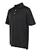 adidas Men's Climalite Textured Solid Polo (Black) (Large)