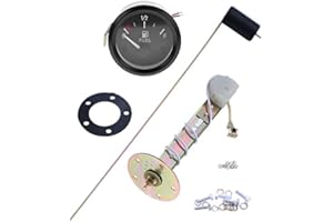 Car Fuel Level Gauge Universal Fuel Sensor E-1/2-F Pointer Meter 12V 2"/52mm Universal Fit for Car SUV Fuel Level Gauge Meter