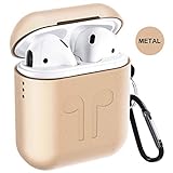 Metal Airpods Case 2019 Newest Full Protective Skin Cover Accessories Kits Compatible Airpods 1&2 Charging Case[Not for Wireless Charging Case]