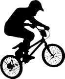 Bmx Wall Decal by Wallmonkeys Peel and Stick Graphic (12 in H x 10 in W) WM195807