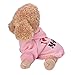 Howstar Pet Clothes,Puppy Hoodie Sweaters Winter Warm Hoodie for Dogs Cats Sweatshirt I Love My Mom Printed Pet Costumes(M, Pink)