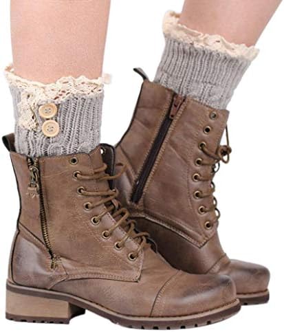 Socks, FORUU 1 Pair of Womens Lace Stretch Boot Leg Cuffs Leg Warmers Topper Cuff
