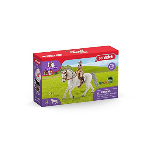 Schleich Horse Club, Horse Toys for Girls and Boys Rider with Lipizzaner Horse Toy, 6 Pieces