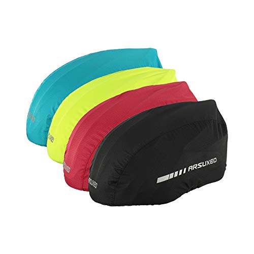 Godyluck Waterproof Bike Helmet Cover with Reflective Strip Cycling Bicycle Helmet Rain Cover Road Bicycle Helmet Water Snow Cover