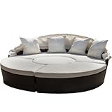 Christopher Knight Home 238170 Bellagio 4-Piece Outdoor Daybed Sectional Set, Beige