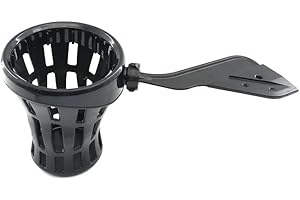 F​or Indian Pursuit Elite Roadmaster Dark Horse Motorcycle Accessories Passenger Drink Cup Holder Mount(Black,107mm-142mm)