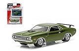 NEW 1:64 GREENLIGHT MUSCLE SERIES 16 COLLECTION - GREEN 1971 DODGE CHALLENGER HEMI R/T Diecast Model Car By Greenlight