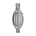 10pcs Bright Silver Football Soccer Charms Pearl Cage Locket Beads Cage Pendant Jewelry Making Supplies-for Oyster Pearls, Essential Oil Diffuser, Fun Gifts (Football)