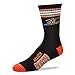 For Bare Feet Men's NHL 4 Stripe Deuce Crew Socks