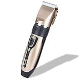 EUNON Mens Electric Hair Clippers - Professional USB Rechargeable Electric Clippers Hair Trimmer for Adults and Kids Cordless Hair Cutting Tool Kits with Guide Combs