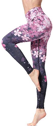 Ohwens 2019 New Women's Long Yoga Pants,Sports Leggings,Ladies Leggings Slim Fit Breathable Quick-dry Elastic Floral Printed Yoga Pants for Fitness,Running Tights High Waist Stretch Fitness Trousers