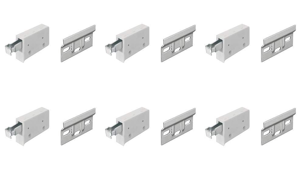 Hanging Bracket + Wall Mounting Plate 63mm for Kitchen Cabinet Cupboard & Overhead Hanging - 150kg Load Capacity x6