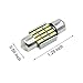 Efoxcity 12V 31mm 1.25'' DE3175 5Pcs Canbus Error Free LED Bulbs for Interior License Plate Dome Map Door Courtesy Car Light