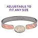 Pure Copper Magnetic Therapy Bracelet - For Arthritis and Carpal Tunnel Pain Relief - Copper Bracelet for Women & Men - Textured Swirl