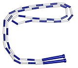 Sportime Jump Rope with Plastic Links, 9 Feet, Blue