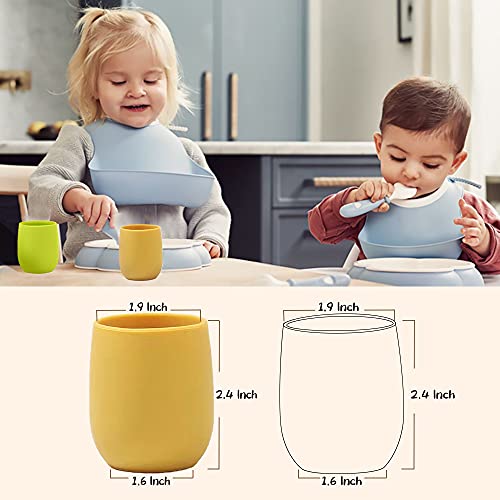 Toddler Cups Silicone Training Cup for Infants and Toddlers, Kids Mini