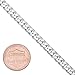 NYC Sterling Men's 5mm Solid Sterling Silver .925 Curb Link Chain Necklace, Made in Italy (26)