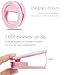 Rechargeable Selfie Light, Portable Mini 30 White LED Beauty Fill in Ring Light 4 Gears Brightness with USB Charging Cable for iPhone/iPad/Android in Dim Environment