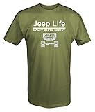 Jeep Life - Money Parts Repeat T shirt - Xlarge