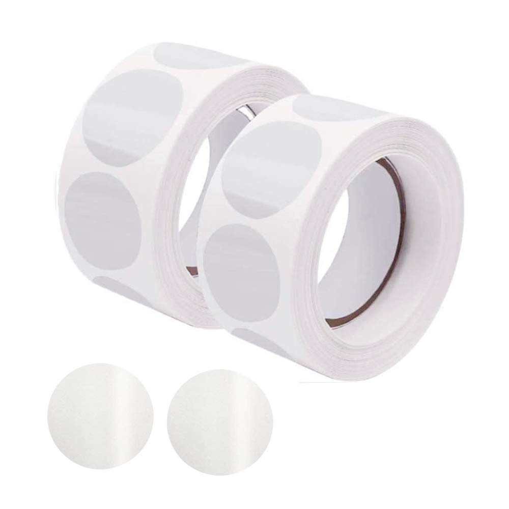 XNJIHWA 1000Pcs Retail Package Seals Transparent Seal Stickers Round Envelope Stickers Clear Circle Labels for Envelopes,Box and Gift Packaging(1 Inch)