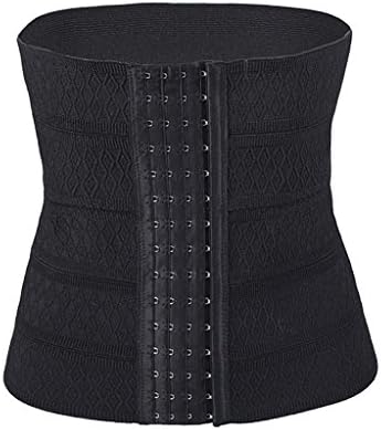 CIDEARY Women's Waist Training Cincher Corset Girdle Body Trainer Shaper Shapewear,XL,Black