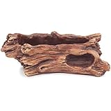 Dahlia Driftwood Stump Handmade Concrete Succulent Planter/ Plant Pot/ Flower Pot/ Bonsai Pot, #4