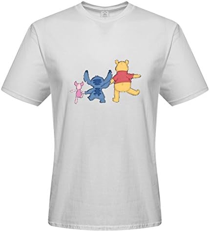 ALVA DIY tshirt Men's T-shirts Lilo and stitch(XXXL-charcoal White)