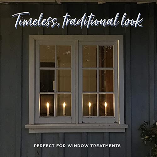 Enchanted Spaces Set of 10 Flameless Ivory Window Candles with