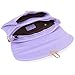 BMC Womens Lavender Purple Faux Crocodile Skin Textured PU Leather Envelope Flap Fashion Clutch Handbag