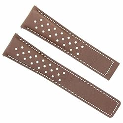 Ewatchparts 20-22mm Leather Watch Band Strap With