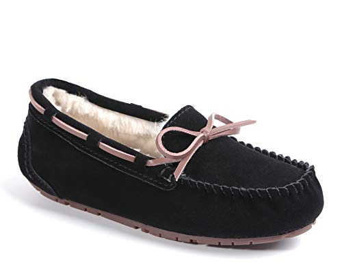 Furry moccasins women's shoes Clearance