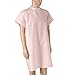 DMI Hospital Gown for Women or Men, Patient Gown, Back Tie and Side Tape Tie, 38 Inches Long, Pink, 1 Each