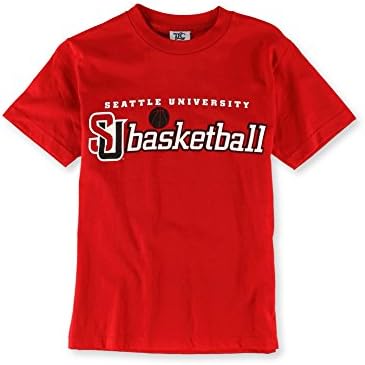 TLC Sportswear Mens Seatte University Basketball Graphic T-Shirt red S