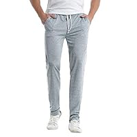 Willsa Mens Pants, Casual Slim Sports Pants Striped Trousers Baggy Harem Long Pants