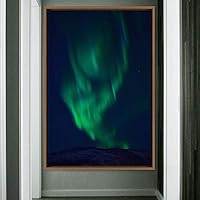 Framed Canvas Wall Art Night View Landscape Canvas Prints Home Artwork Decoration for Living Room,Bedroom - 16x24 inches