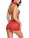 Avidlove Women Lace Lingerie Halter Chemise Floral Babydoll Sexy Nightie Dress Dark Red S