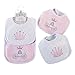 Baby Aspen Little Princess 2 Piece Bib Gift Set, Pink/White