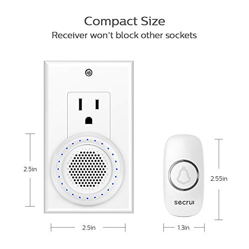 1 Wireless+Doorbell+Waterproof+Expansion+Classroom