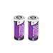 CR123A Lithium Battery [Upgraded] Zeasun 3.7V PTC Protected Rechargeable 123/123A Li-ion Batteries with Case for Security Camera and Alarm System,700mAh,2 Pack
