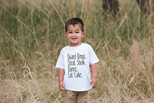 7 ate 9 Apparel Toddler Boy's Funny Ring Bearer Wedding T-Shirt 2T Black - Thumbnail 2
