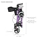 HealthSmart Walker Rollator with Seat and Backrest, FSA HSA Eligible, Adjustable Handle Height, Storage Bag and a Durable Lightweight Frame That Easily Folds While Supporting up to 300 pounds