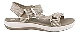 CLARKS Women's Brizo Cady Sandal, Sand/White