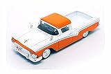 1957 Ford Ranchero, Orange w/ White - Lucky Road Signature 94215OR - 1/43 Scale Diecast Model Toy Car