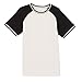 French Toast Boys' Short Sleeve Tipped Baseball Tee