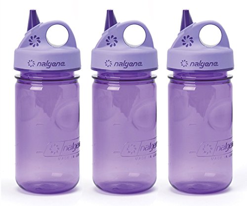 Nalgene Tritan Grip-N-Gulp Kids Water Bottle, Purple - 3