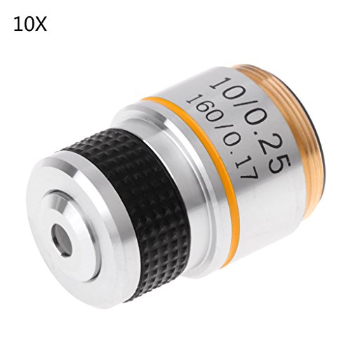 Hukai 4X 10X 40X 100X Achromatic Objective Lens For Biological Microscope 185