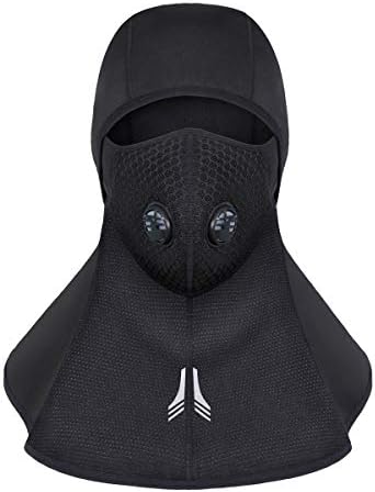 RIOGOO Balaclava Ski Face Mask Windproof&Waterproof Polar Fleece Fabric with Breathable Vents for Motorcycle Cycling Outdoor Sports Face Mask Thermal Universal Size